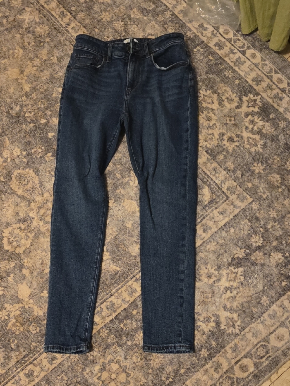 LOFT Women's Skinny Jeans in Dark Wash Blue